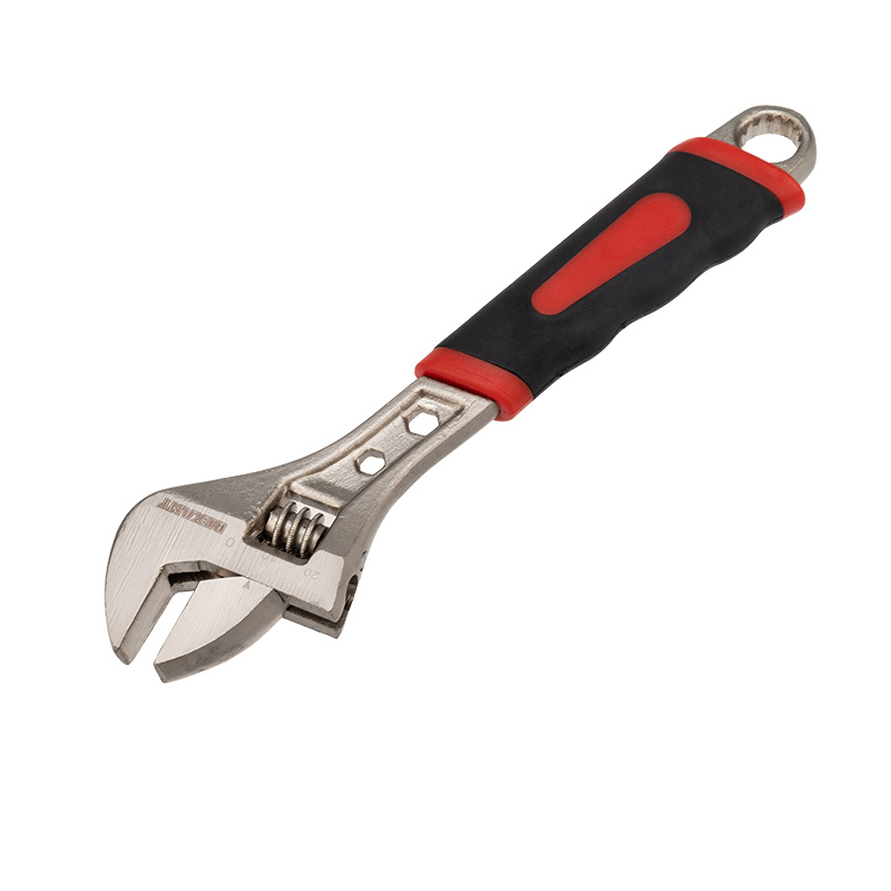 Разводной ключ 200мм никелированный, двухкомпонентная рукоятка REXANT